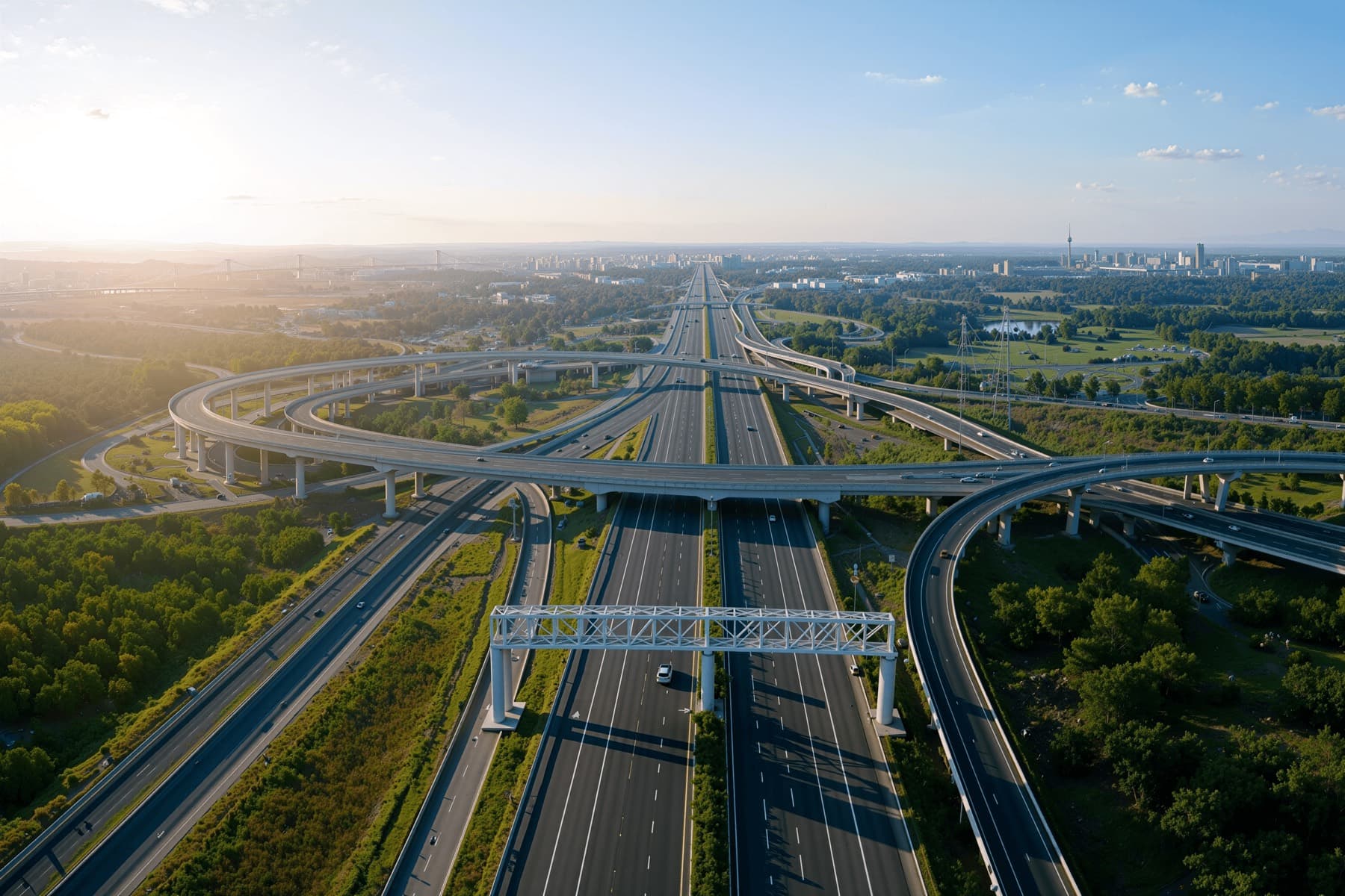 Aerial view of the NH-5 corridor operated by Margdarshak